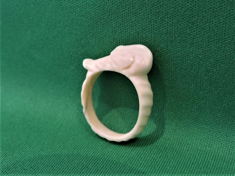 Image for PRESS HERE TO ENTER THE FOSSILIZED IVORY OR MAMMOTH TUSK CARVED RING AUCTION