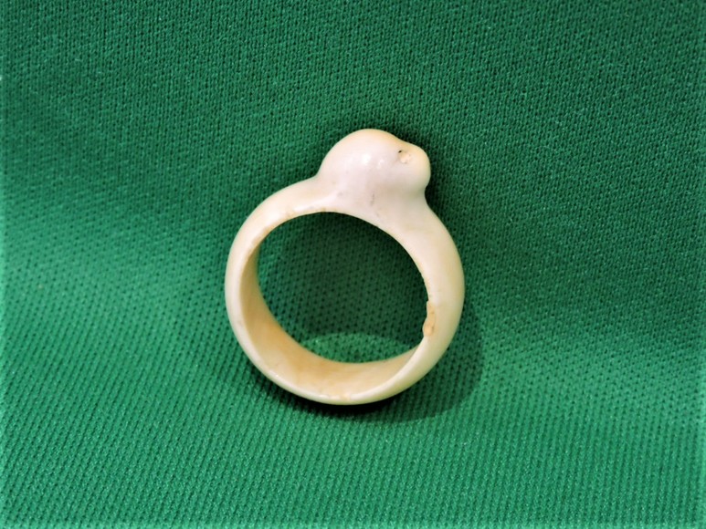 Image for PRESS HERE TO ENTER THE FOSSILIZED IVORY OR MAMMOTH TUSK CARVED RING AUCTION