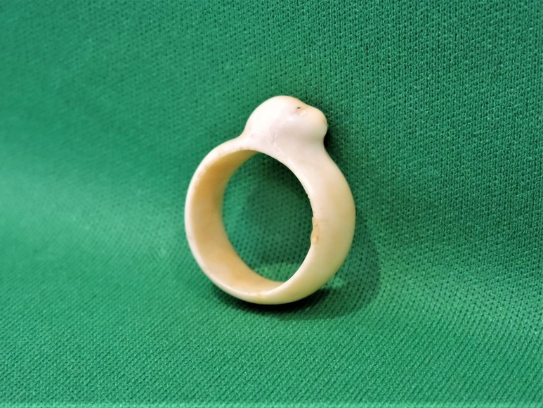 Image for PRESS HERE TO ENTER THE FOSSILIZED IVORY OR MAMMOTH TUSK CARVED RING AUCTION