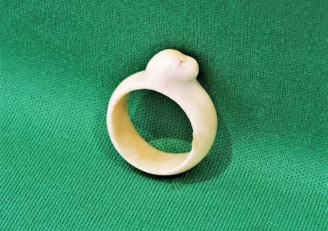 Image for PRESS HERE TO ENTER THE FOSSILIZED IVORY OR MAMMOTH TUSK CARVED RING AUCTION