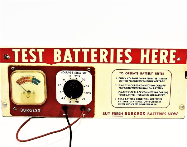 Image for BURGESS BATTERY TESTER VINTAGE RETRO