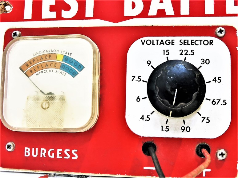 Image for BURGESS BATTERY TESTER VINTAGE RETRO
