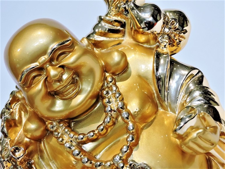 Image for BUDDHA!! THE GOLDEN LAUGHING BUDDHA LUCKY & HAPPINESS