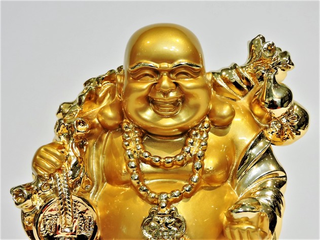 Image for BUDDHA!! THE GOLDEN LAUGHING BUDDHA LUCKY & HAPPINESS