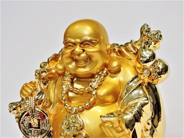Image for BUDDHA!! THE GOLDEN LAUGHING BUDDHA LUCKY & HAPPINESS