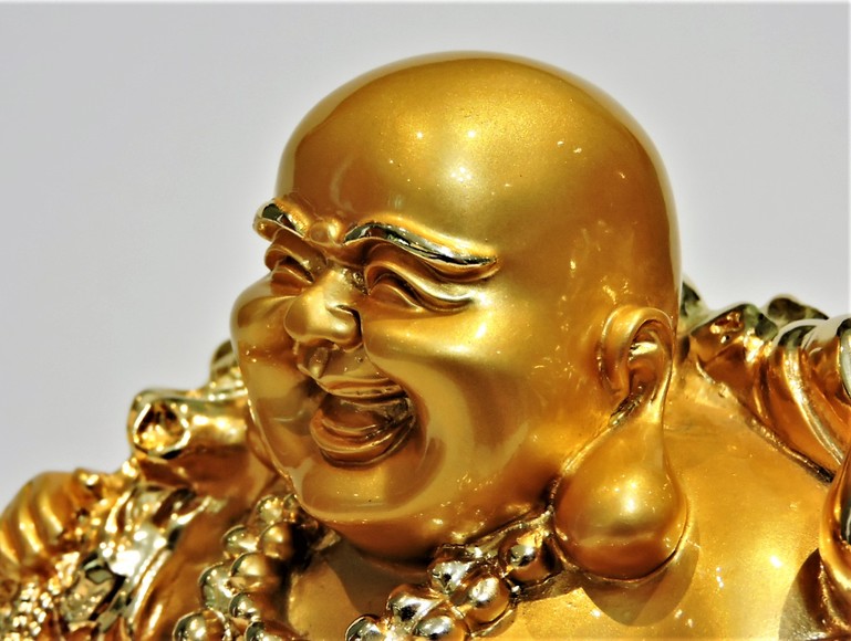 Image for BUDDHA!! THE GOLDEN LAUGHING BUDDHA LUCKY & HAPPINESS