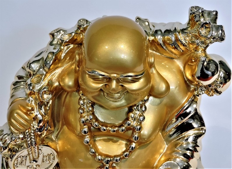 Image for BUDDHA!! THE GOLDEN LAUGHING BUDDHA LUCKY & HAPPINESS