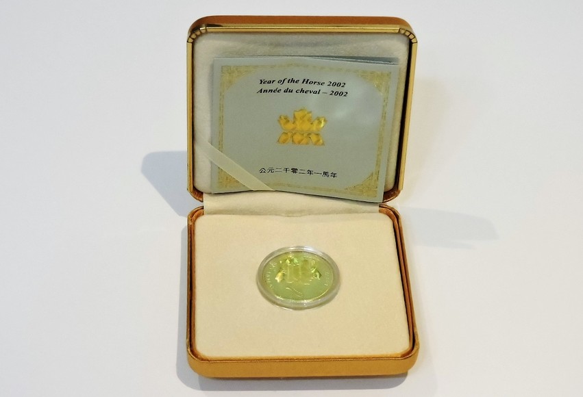 Image for GOLD COIN YEAR OF THE HORSE 2002 PROOF QUALITY RCM COIN