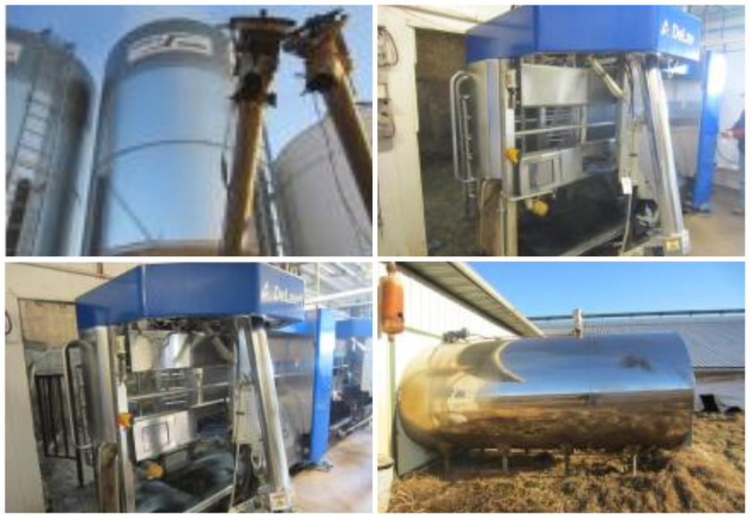 Dairy Equipment DeLaval Robotic Milkers, Bulk Tank & Bulk Bin