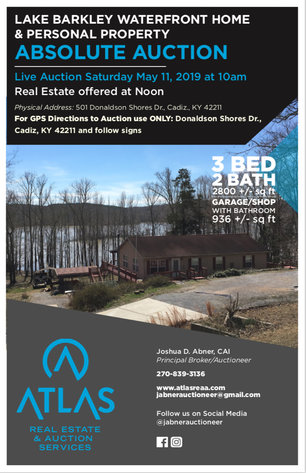 Image for Absolute Auction: Donaldson Shores Drive Cadiz, KY