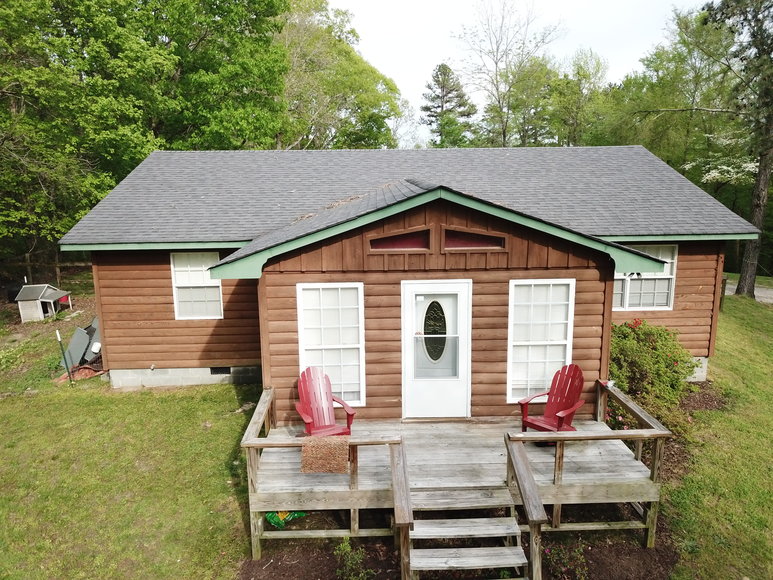 Rustic log cabin on 3 acres