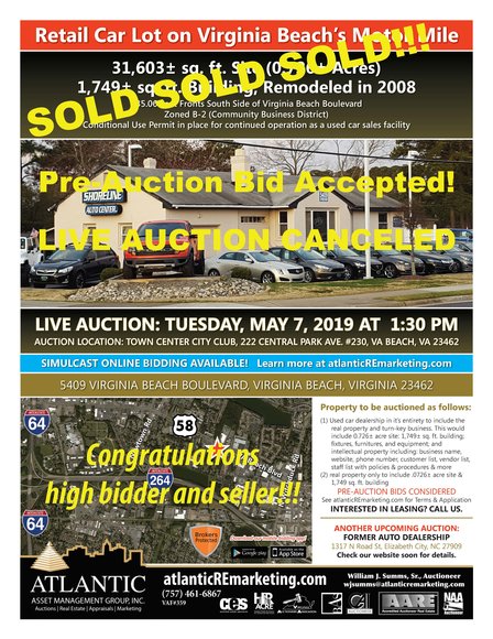 Image for SOLD! Shoreline Auto 5409 Virginia Beach Blvd