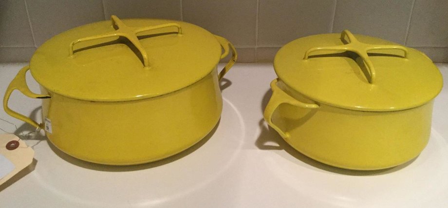 Image for Alderfer Online - Wayne, PA: 6-20-19 | Features Dansk Casseroles, Student Lamp, Step Back Cupboard, Antique Baking Molds, Wrought Iron Furniture & More!