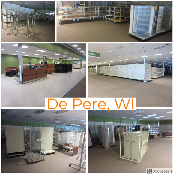 Department Store Fixture Liquidation Sale De Pere, WI