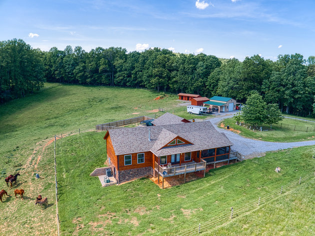Image for Like New 3 BR/3 BA Custom Built Log Home w/3 Barns on 23.4 +/- Acres Only Minutes From the Blue Ridge Parkway