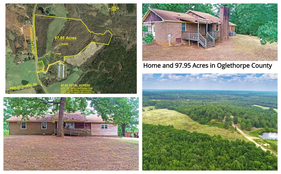 Image for 97.95 +/- Acres and Home Located Oglethorpe County