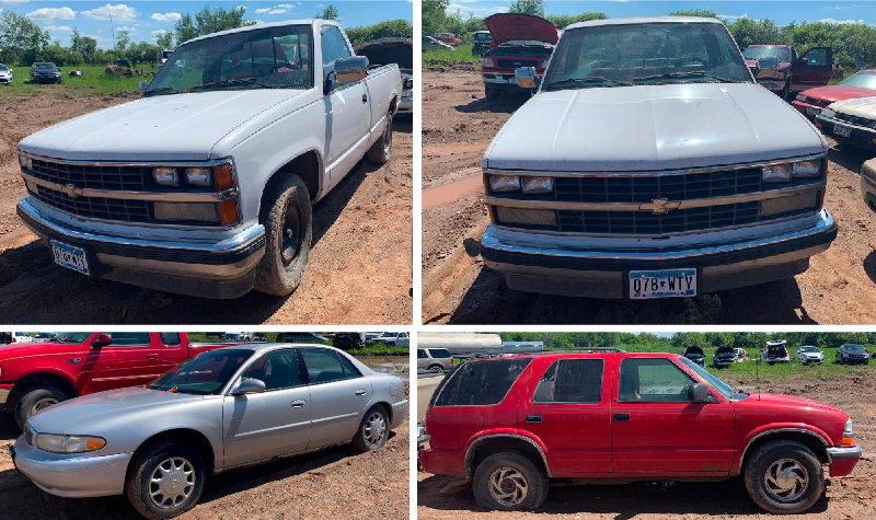 Kanabec County Police Seized Vehicles