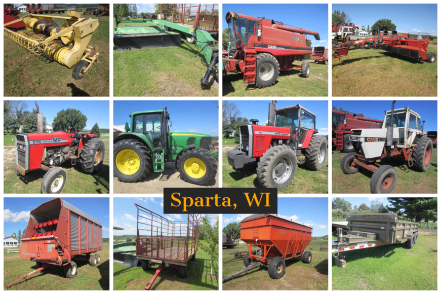 Steve Horstman Farm Machinery Retirement Auction Sparta, WI