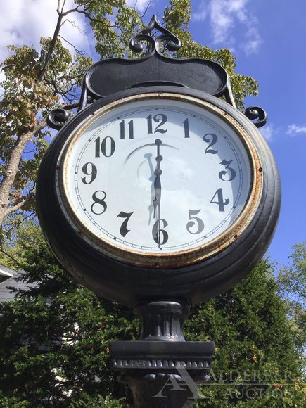 Image for Alderfer Online - Yardley, PA: 10-14-19 | Features Fine Furniture, Art & Home Furnishings Including Howard Szmolko Trestle Dining Table, Outdoor Street Clock, Figural Fountain, Queen Anne Sideboard, Oil Paintings, Persian Rugs & More