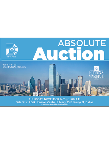 Image for ABSOLUTE AUCTION for the City of Dallas - Surplus Real Estate