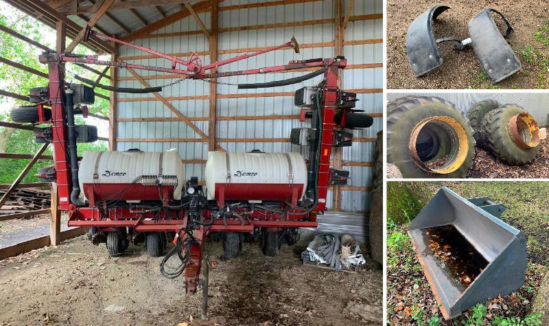 Agco White 6122 12-Row Planter, New Bucket, Fenders & Dual Tractor Tires