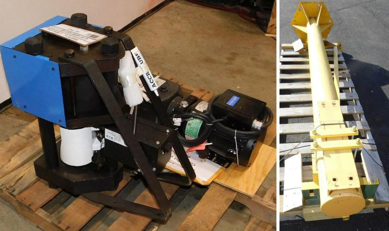 Eaton T-420 Coll-O-Crimp Press with T-421U-110 Power Unit & 11' Jib Crane