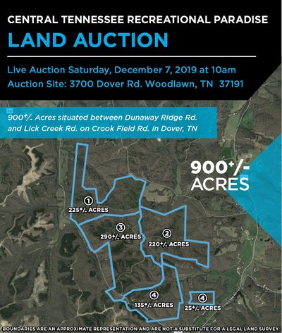 Image for 900+/- Acre Dover TN Land Auction