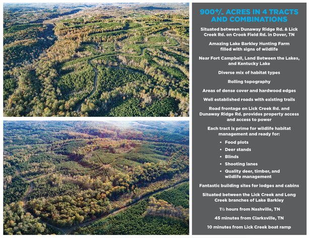 Image for 900+/- Acre Dover TN Land Auction