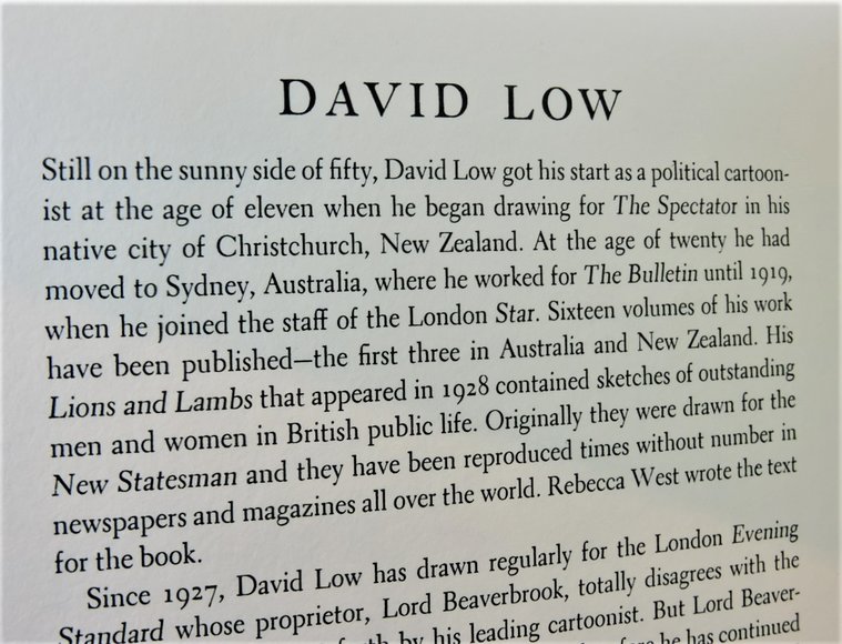 Image for A Cartoon Pre-War History of Our Times 1939 - David Low