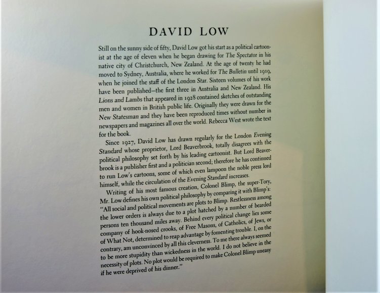 Image for A Cartoon Pre-War History of Our Times 1939 - David Low