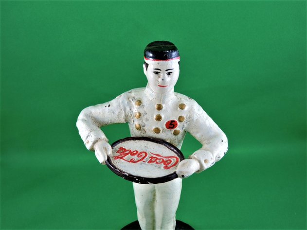 Image for COCA COLA BUTLER WITH TRAY - CAST IRON - RARE