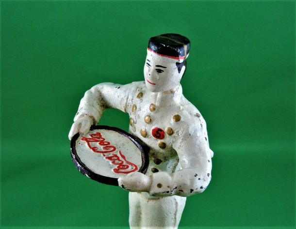 Image for COCA COLA BUTLER WITH TRAY - CAST IRON - RARE