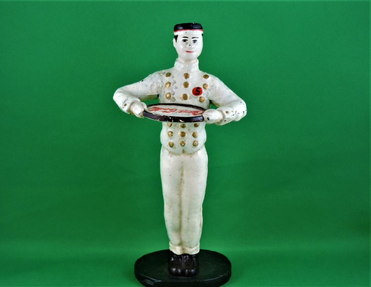 Image for COCA COLA BUTLER WITH TRAY - CAST IRON - RARE