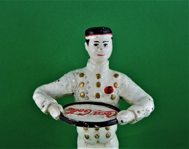 Image for COCA COLA BUTLER WITH TRAY - CAST IRON - RARE