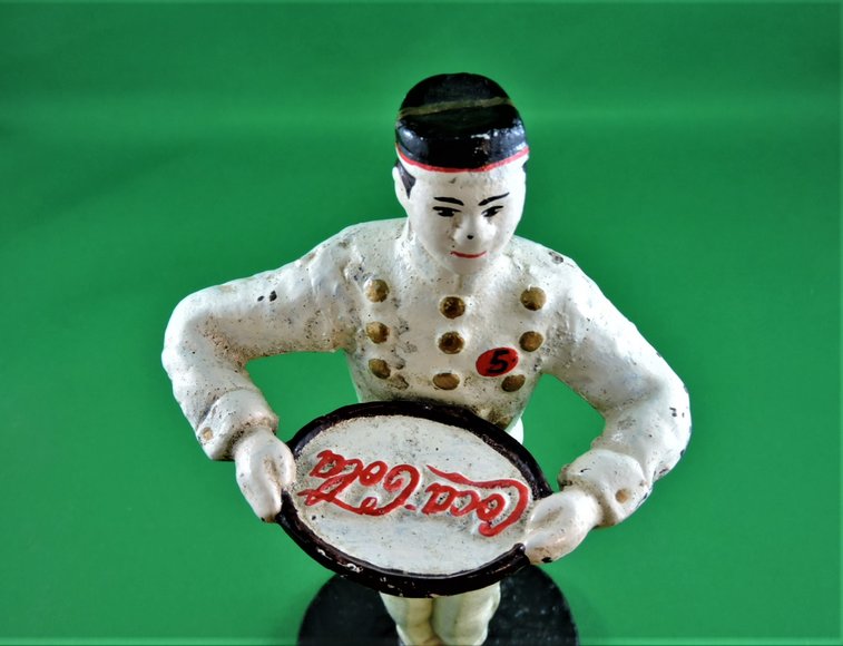 Image for COCA COLA BUTLER WITH TRAY - CAST IRON - RARE