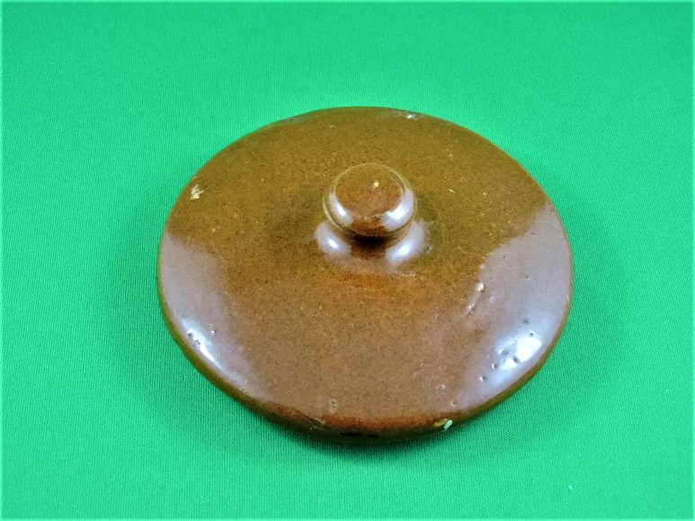 Image for VINTAGE BROWN STONEWARE BEAN POT