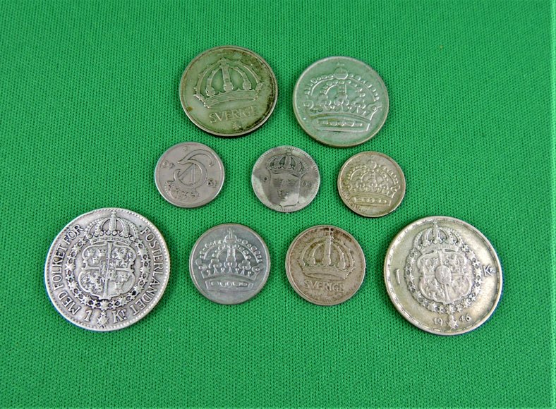 Image for SWEDEN COINAGE VARIOUS YEARS 1909 - 1956