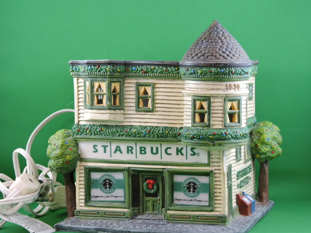 Image for STARBUCKS - Rare Light Up Festive Coffee House
