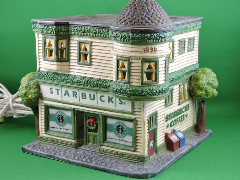 Image for STARBUCKS - Rare Light Up Festive Coffee House