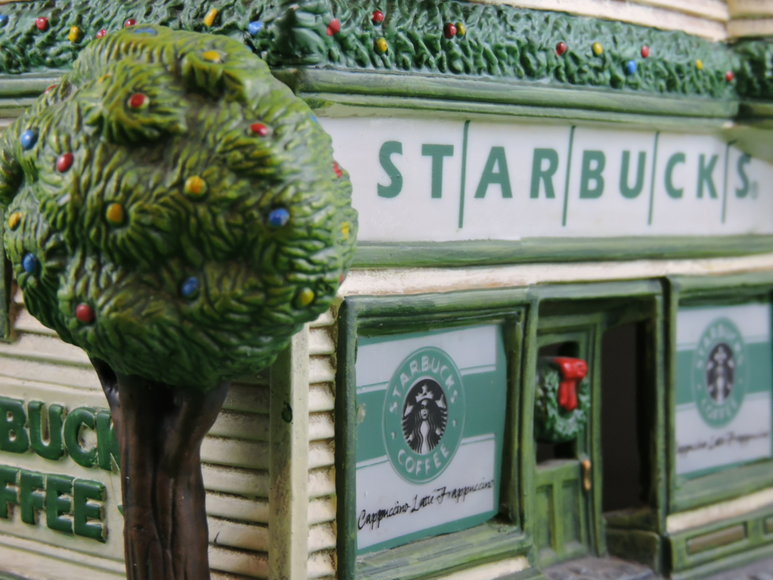 Image for STARBUCKS - Rare Light Up Festive Coffee House