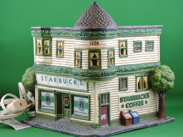 Image for STARBUCKS - Rare Light Up Festive Coffee House