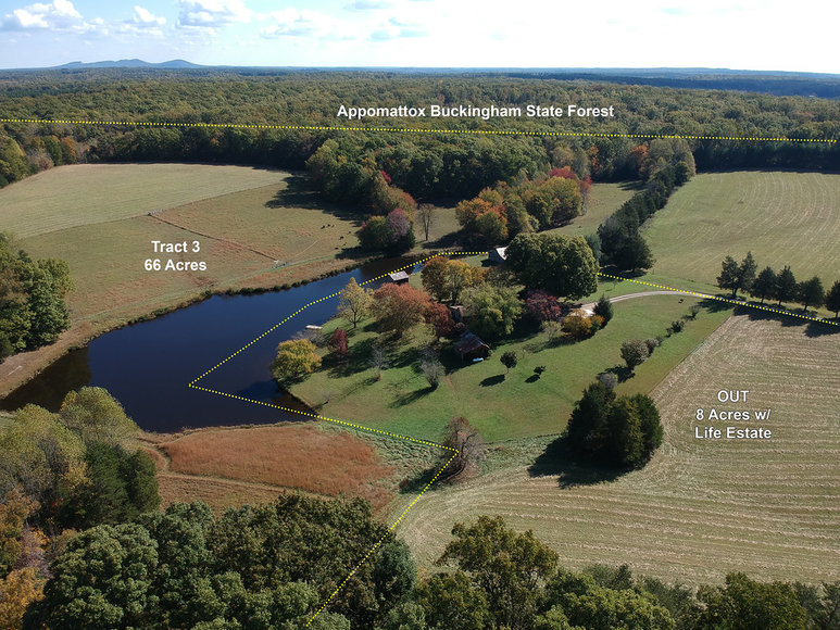 Image for 123 Acre Farm with 5BR Home & Pond Offered in 3 Tracts and as a Whole