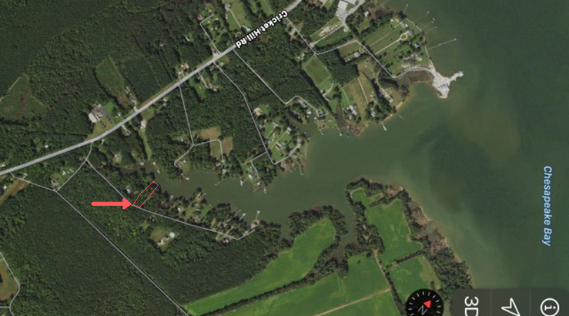 Image for Offering 6 of 7 - 0.53 AC Waterfront Residential Building Lot Near Gwynn's Island - Mathews County - Parcel 16A-1-19 - Hudgins, VA 23076