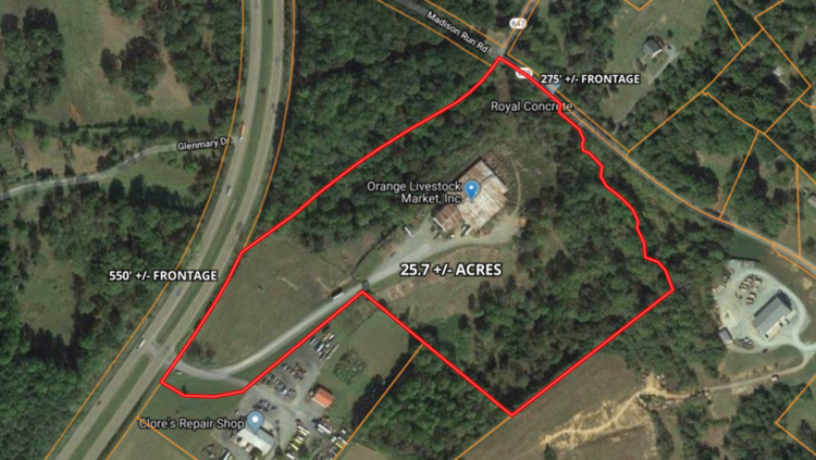Image for 25.7 +/- Acres of Valuable Industrial Real Estate w/550' of Rt. 15 Frontage--Orange County, VA