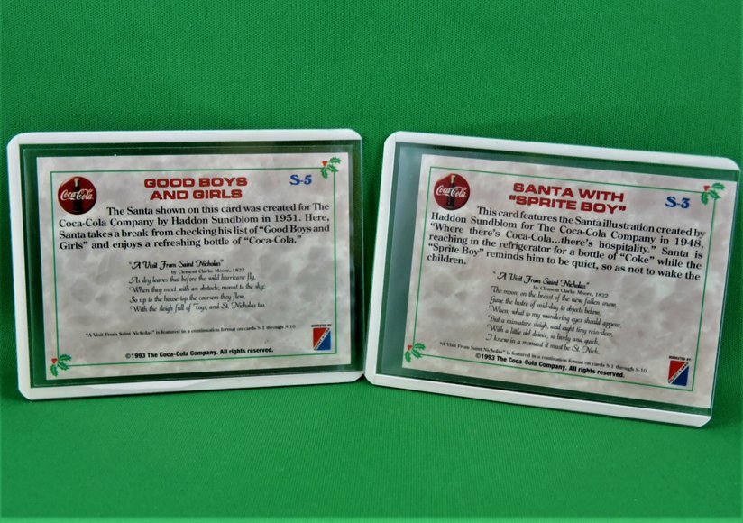Image for Coca Cola Santa -1993 Collect-A-Card Coca Cola Series