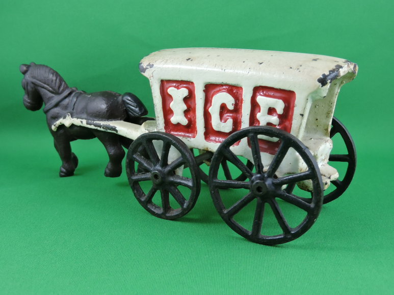 Image for Horse Drawn Ice Delivery Wagon Vintage 1920's-30s