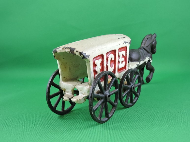 Image for Horse Drawn Ice Delivery Wagon Vintage 1920's-30s