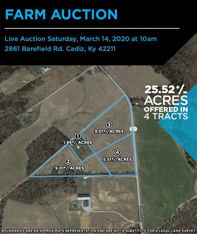 Image for 25.52+/- ACRES OFFERED IN 4 TRACTS AND COMBINATIONS