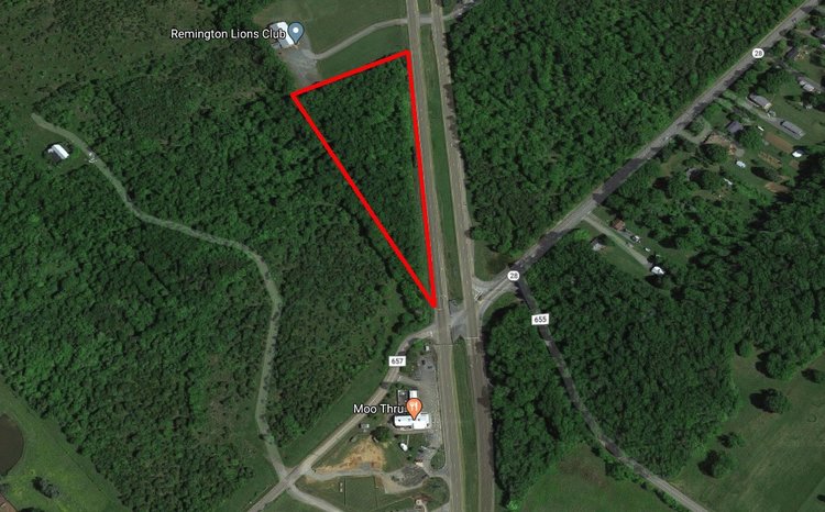 Image for ORDERED SOLD BY U.S. BANKRUPTCY COURT - Parcel 2 of 2 - 6.462 ± AC Development Site - Frontage Along James Madison Highway - 00 James Madison Hwy., Remington, VA 22734