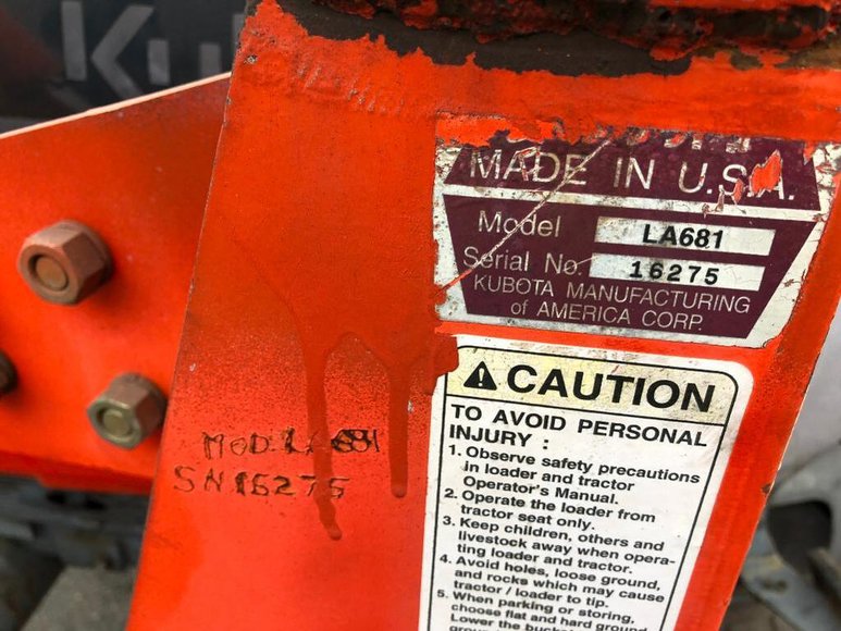 Image for AUCTION - Kubota LA681 Tractor